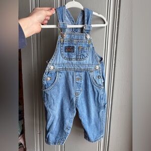 Vintage Route 66 Denim 12M Baby Overalls
